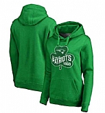 Women New England Patriots Pro Line by Fanatics Branded St. Patrick's Day Paddy's Pride Pullover Hoodie Kelly Green FengYun,baseball caps,new era cap wholesale,wholesale hats